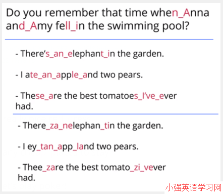 连接 辅音和元音Linking Consonants to Vowels
